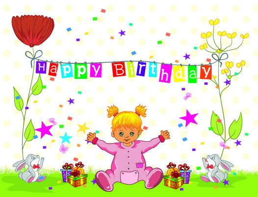 设计儿童生日背景