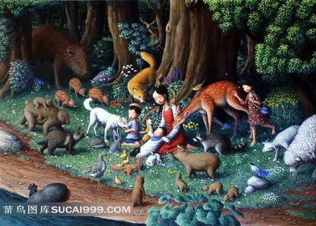 生灵油画图片 生灵油画图片