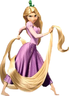 女孩长发素材卡通