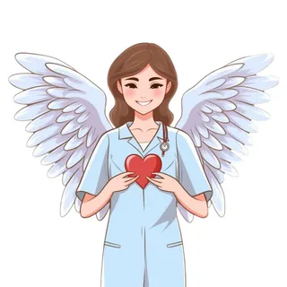 护士医生白衣天使爱心免抠