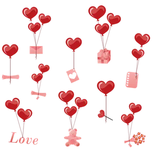 气球飘飞情人节