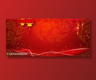 大红新年灯笼喜庆背景