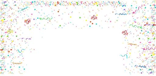 五彩纸屑 PNG免抠(600x293)