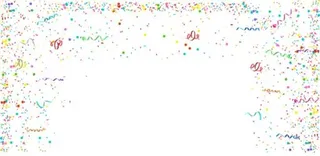 五彩纸屑 PNG免抠