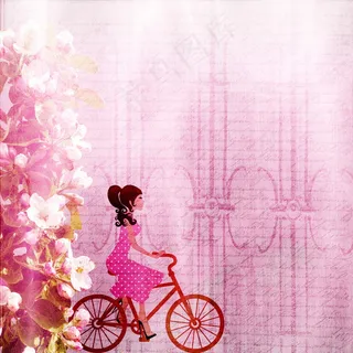 粉色淡雅课件背景图片