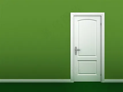 打开的门创意摄影素材