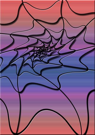 彩色渐变几何背景图