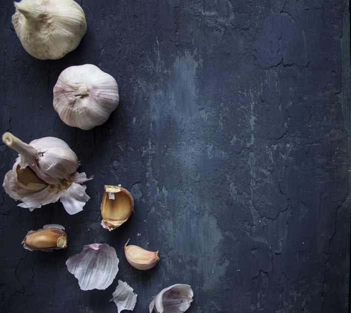 蒜头蒜瓣摄影图片