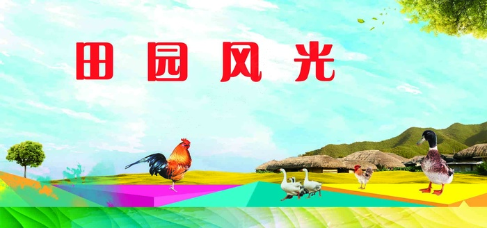 田园风光蓝天 白云 彩虹 美丽 城堡 美丽城堡 海豚 psd模版下载