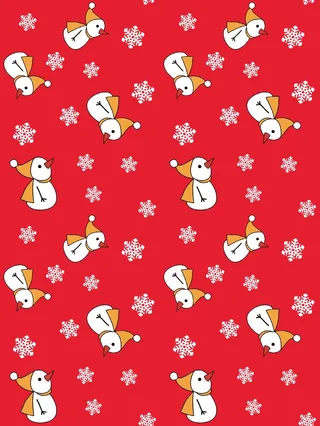 数码印花圣诞雪人