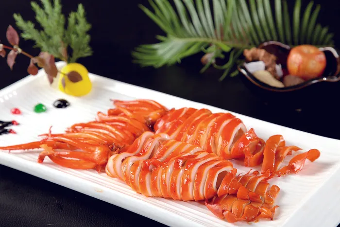 鱿鱼美食摄影清晰图片