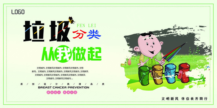 垃圾分类展板