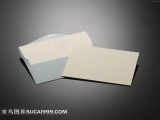 空白信封信纸组合