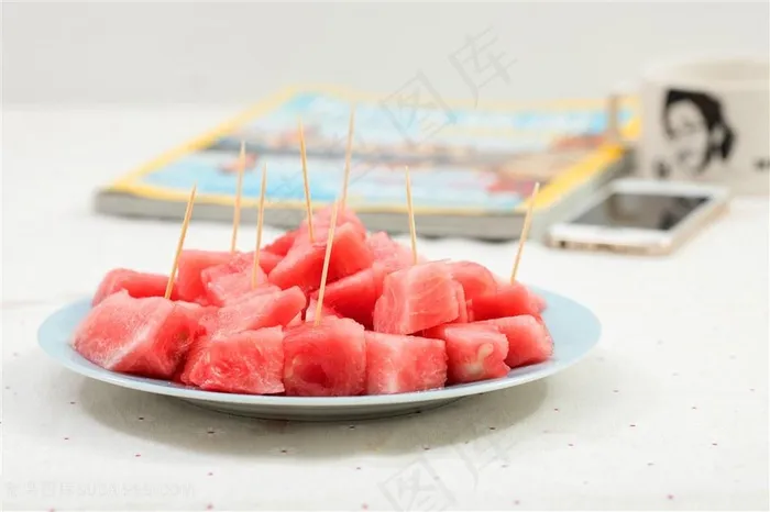 唯美素食水果西瓜素材图片