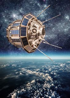 地球上空的卫星