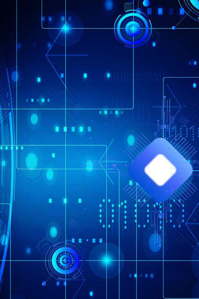 蓝色智能科技背景PSD素材