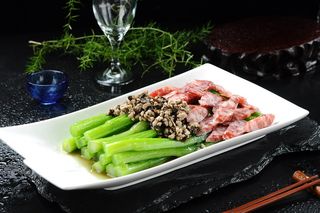 腊味蒸广东菜心 (2)