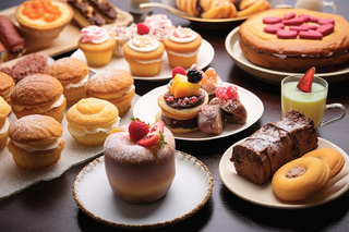 下午茶甜点蛋糕面包摄影图