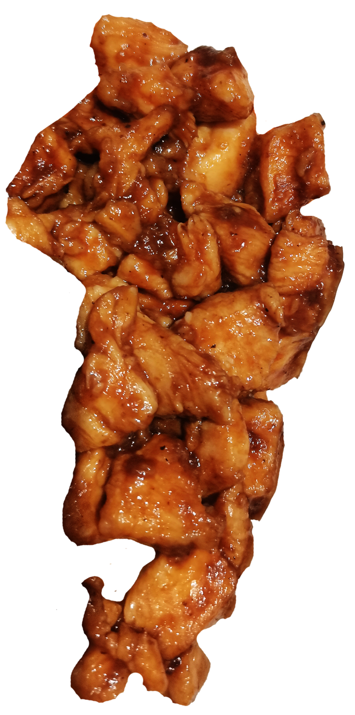 卤肉鸡肉粒*肉酱奥尔良黑胡椒免抠实物实拍摄影元素素材