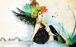 时尚性感美女插图素材