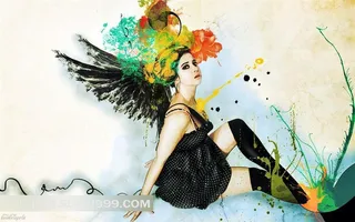 时尚性感美女插图素材