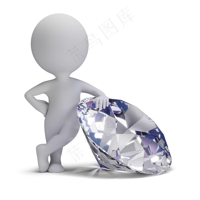 钻石3d小人设计高清图片