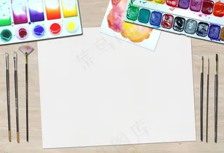 艺术, 画, 水的颜色, 桌子, 艺术家, 设备