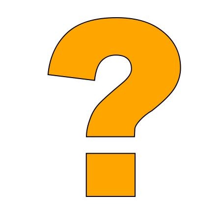 黄色的 ？问号 PNG免抠(450x450)