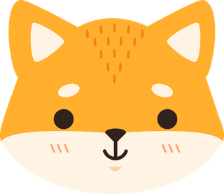 卡通动画动画小动物小狐狸免扣PNG手绘插画图片素材 (3)