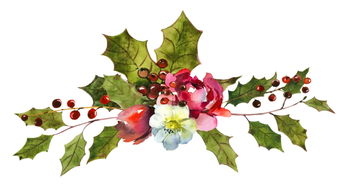 高清免扣手绘花卉高清水彩