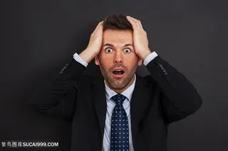 抱头动作商务男士高清图片