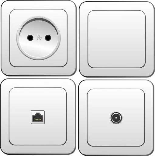 电源插座 PNG免抠(638x640)