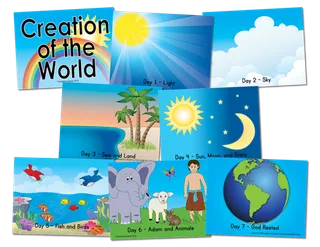 上帝造人流程卡通教学少儿兴趣班