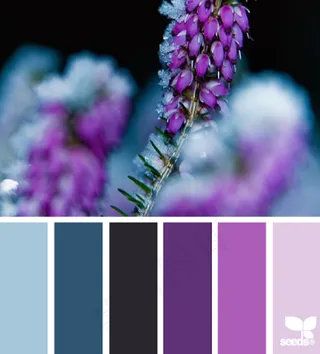 冬天系配色色卡色彩搭配