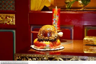 传统佛教用具-精致的木鱼