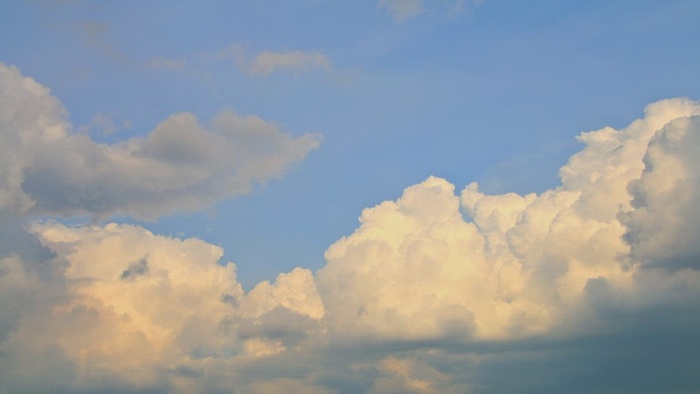 蓝天白云，延时摄影