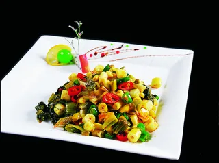 川菜湘菜高清菜谱 酸菜炒小笋