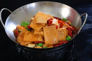 干锅美食焖锅湘菜麻辣香辣纸锅干锅千页豆腐