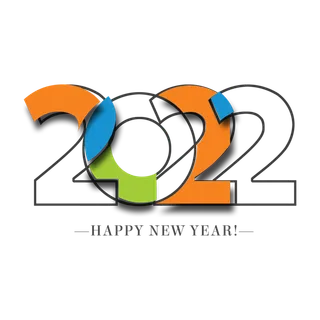 2022新年艺术创意字体虎年3D立体标题数字文字png免抠字素材