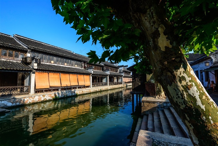 浙江湖州南浔古镇风景素材
