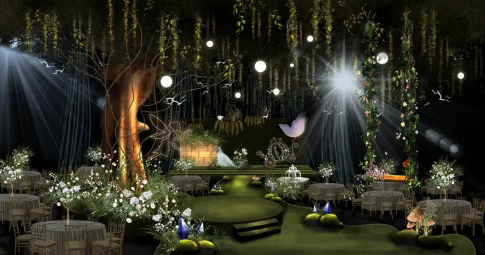 森系主题婚礼0psd模版下载