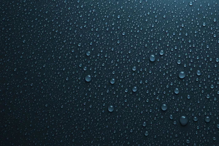 高清深蓝水珠背景图片