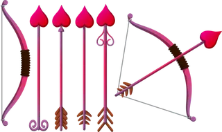 爱心弓箭情人节