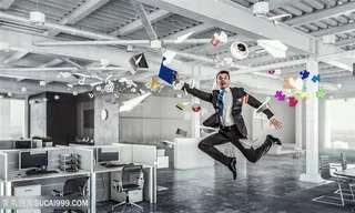 夸张的商务人士创意高清图片