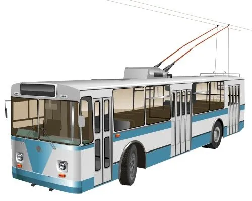 无轨电车 PNG免抠(500x398)