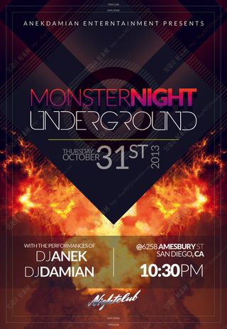 科技感多边形海报模板