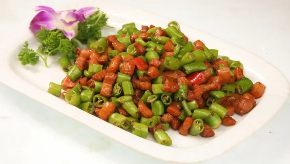 杭椒小炒肉（杭椒、五花肉）香辣