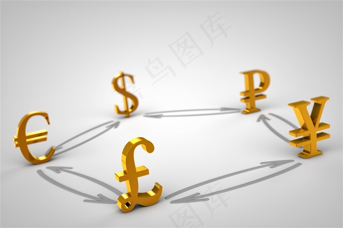 立体货币符号高清图片