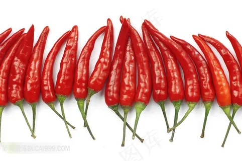 一堆红辣椒微距摄影高清图片