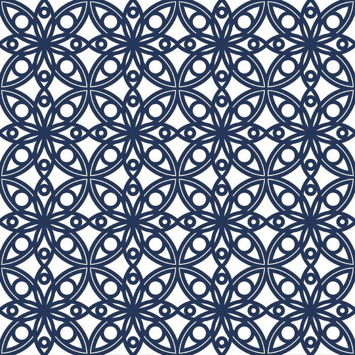 古典线条底纹蓝色设计背景